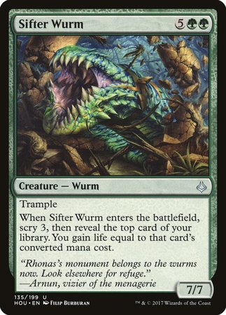 Sifter Wurm [Hour of Devastation] | Jomio and Rueliete's Cards and Comics