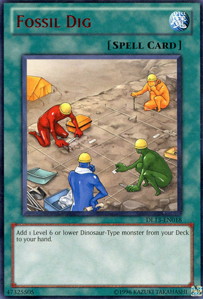 Fossil Dig (Red) [DL13-EN018] Rare | Jomio and Rueliete's Cards and Comics