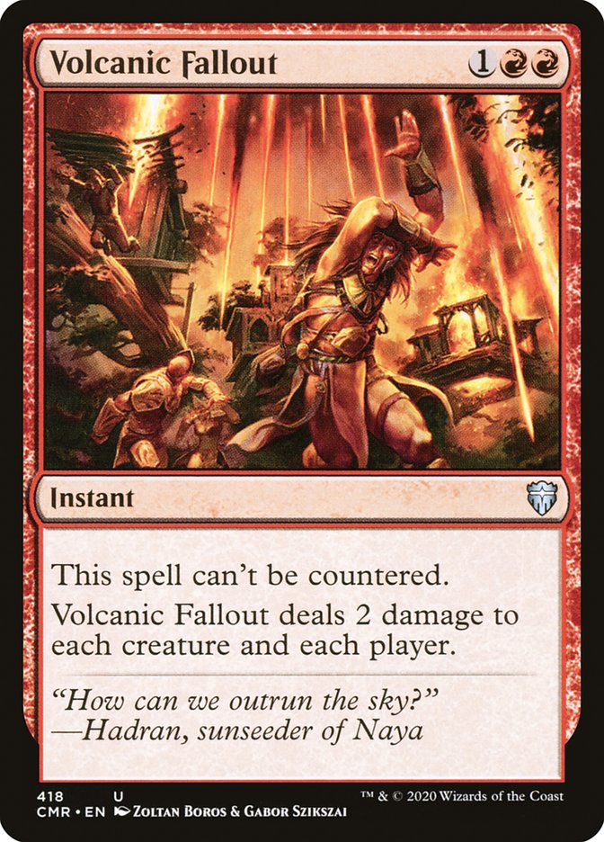 Volcanic Fallout [Commander Legends] | Jomio and Rueliete's Cards and Comics