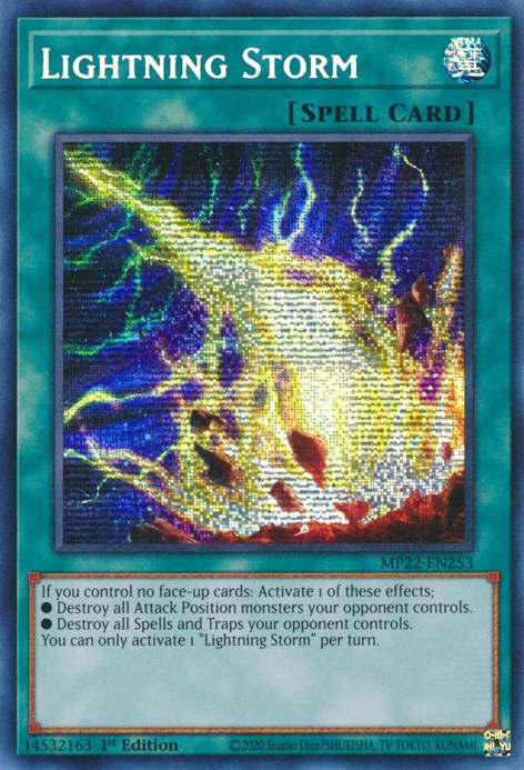 Lightning Storm [MP22-EN253] Prismatic Secret Rare | Jomio and Rueliete's Cards and Comics