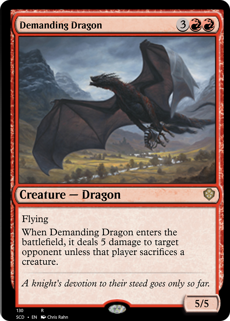 Demanding Dragon [Starter Commander Decks] | Jomio and Rueliete's Cards and Comics