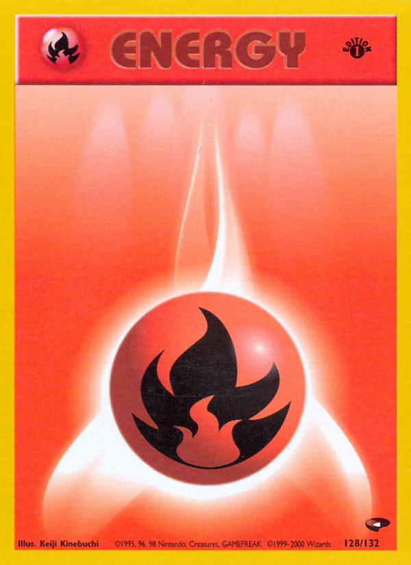 Fire Energy (128/132) [Gym Challenge 1st Edition] | Jomio and Rueliete's Cards and Comics