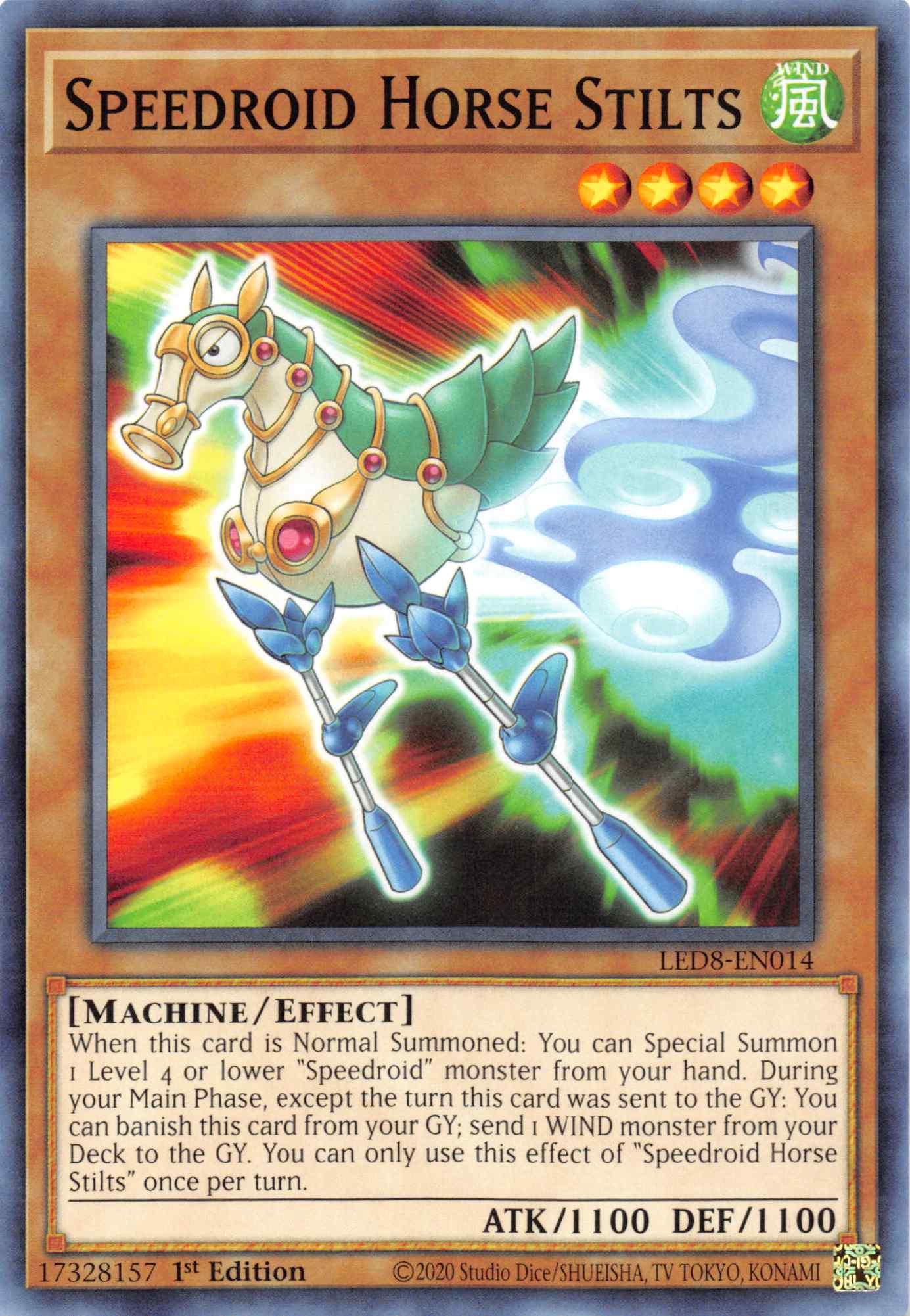Speedroid Horse Stilts [LED8-EN014] Common | Jomio and Rueliete's Cards and Comics