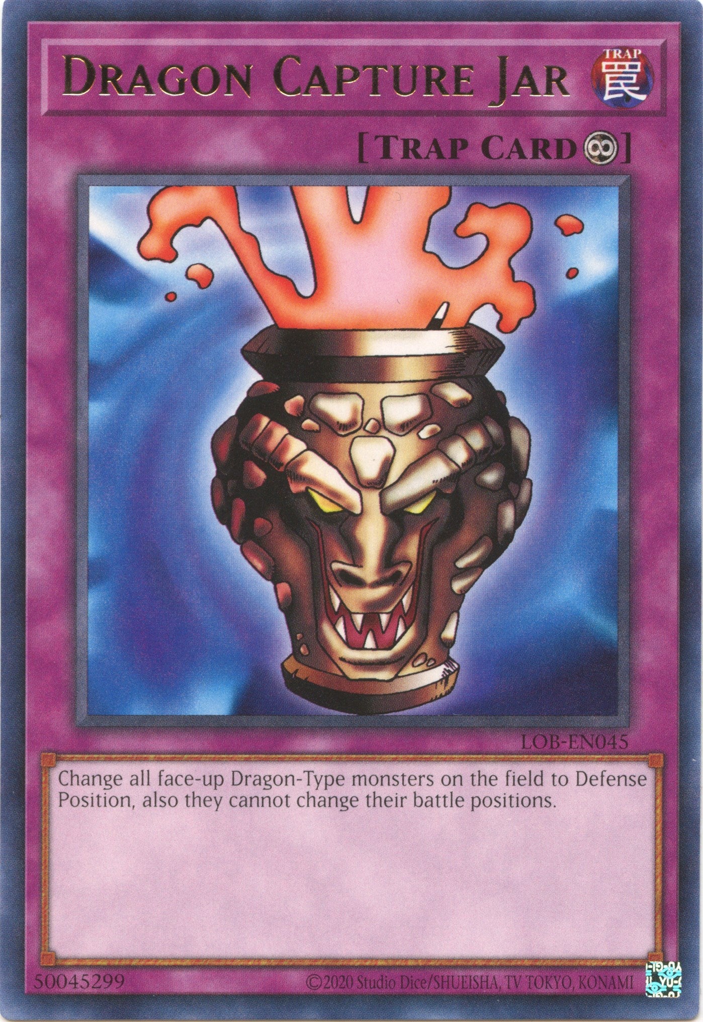 Dragon Capture Jar (25th Anniversary) [LOB-EN045] Rare | Jomio and Rueliete's Cards and Comics