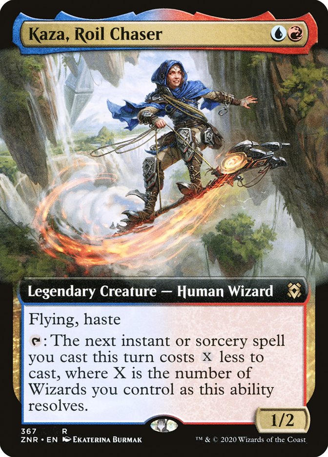Kaza, Roil Chaser (Extended Art) [Zendikar Rising] | Jomio and Rueliete's Cards and Comics