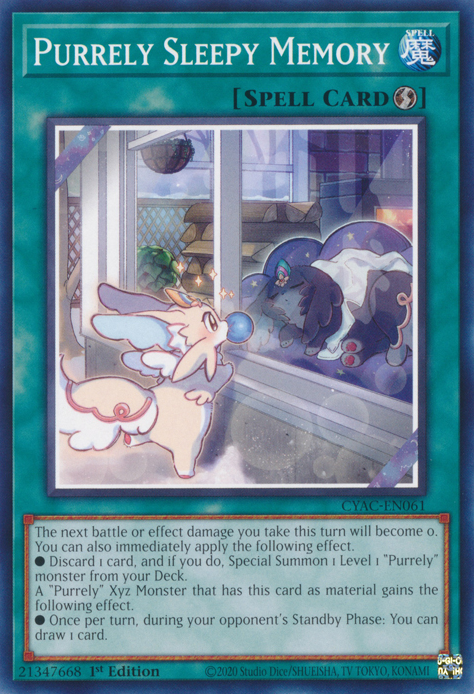 Purrely Sleepy Memory [CYAC-EN061] Common | Jomio and Rueliete's Cards and Comics