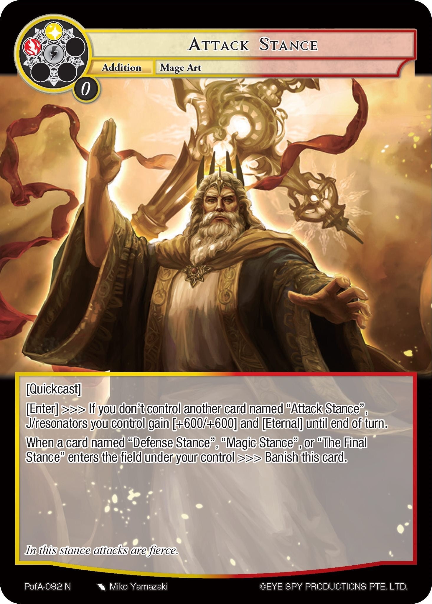 Attack Stance (PofA-082) [Alice Origin IV: Prologue of Attoractia] | Jomio and Rueliete's Cards and Comics