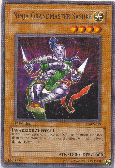 Ninja Grandmaster Sasuke [SOD-EN019] Rare | Jomio and Rueliete's Cards and Comics