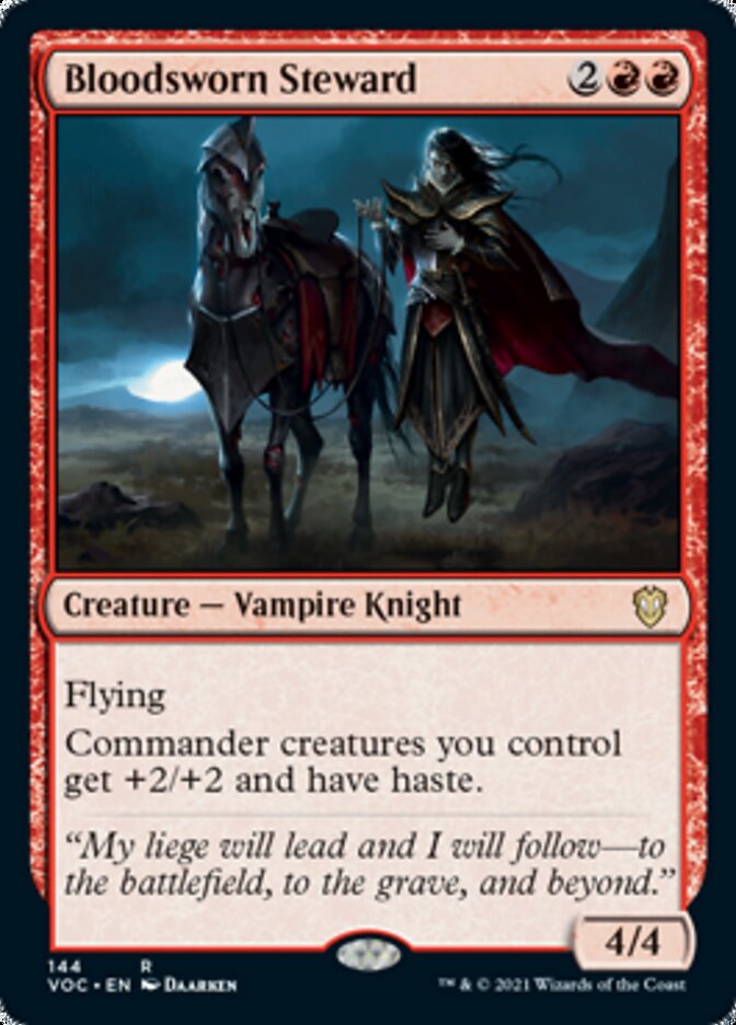 Bloodsworn Steward [Innistrad: Crimson Vow Commander] | Jomio and Rueliete's Cards and Comics