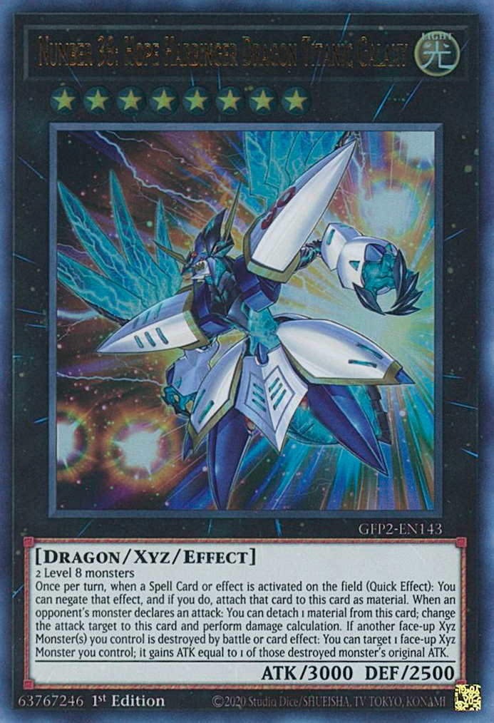 Number 38: Hope Harbinger Dragon Titanic Galaxy [GFP2-EN143] Ultra Rare | Jomio and Rueliete's Cards and Comics