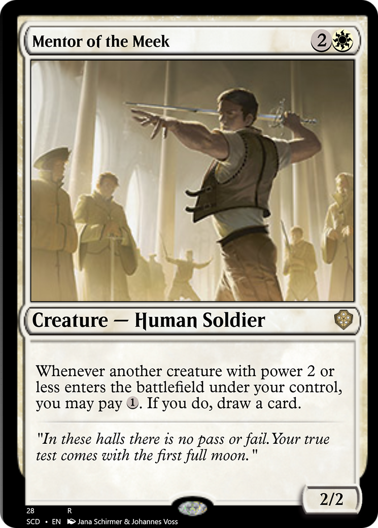 Mentor of the Meek [Starter Commander Decks] | Jomio and Rueliete's Cards and Comics