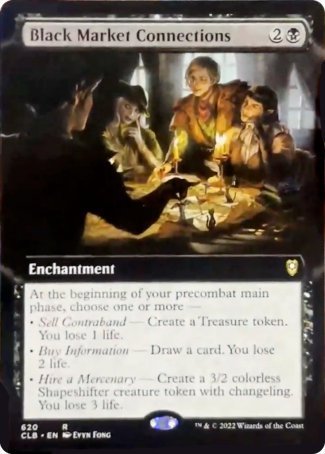 Black Market Connections (Extended Art) [Commander Legends: Battle for Baldur's Gate] | Jomio and Rueliete's Cards and Comics