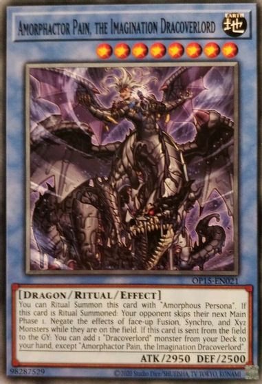 Amorphactor Pain, the Imagination Dracoverlord [OP15-EN021] Common | Jomio and Rueliete's Cards and Comics