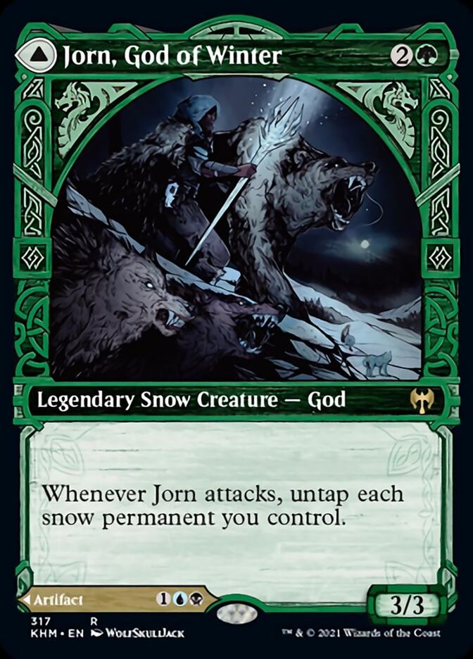 Jorn, God of Winter // Kaldring, the Rimestaff (Showcase) [Kaldheim] | Jomio and Rueliete's Cards and Comics