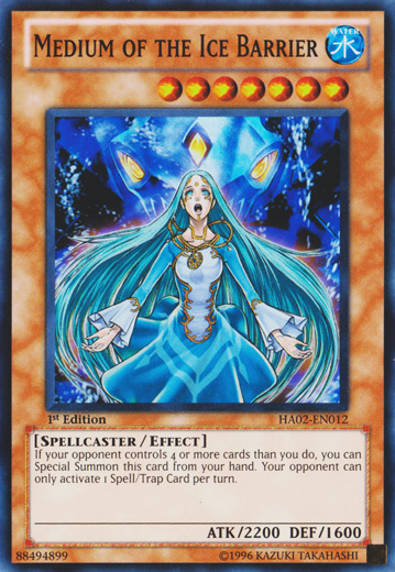 Medium of the Ice Barrier [HA02-EN012] Super Rare | Jomio and Rueliete's Cards and Comics