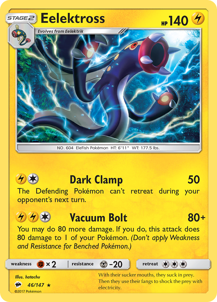 Eelektross (46/147) [Sun & Moon: Burning Shadows] | Jomio and Rueliete's Cards and Comics