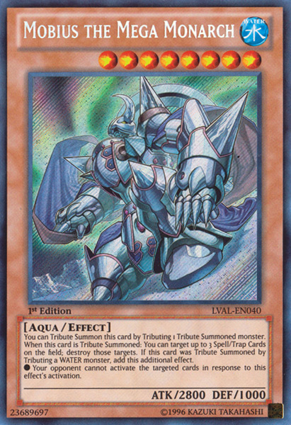 Mobius the Mega Monarch [LVAL-EN040] Secret Rare | Jomio and Rueliete's Cards and Comics