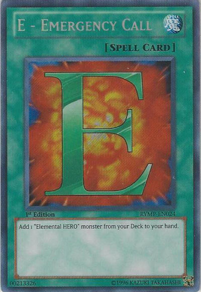 E - Emergency Call [RYMP-EN024] Secret Rare | Jomio and Rueliete's Cards and Comics