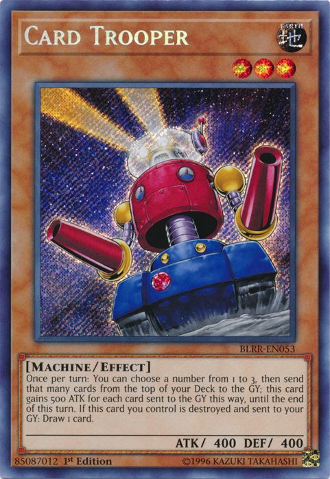 Card Trooper [BLRR-EN053] Secret Rare | Jomio and Rueliete's Cards and Comics