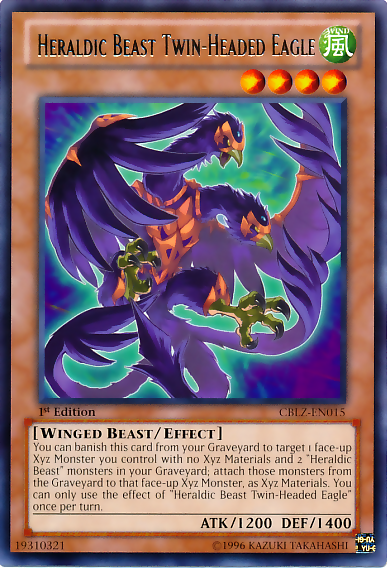 Heraldic Beast Twin-Headed Eagle [CBLZ-EN015] Rare | Jomio and Rueliete's Cards and Comics