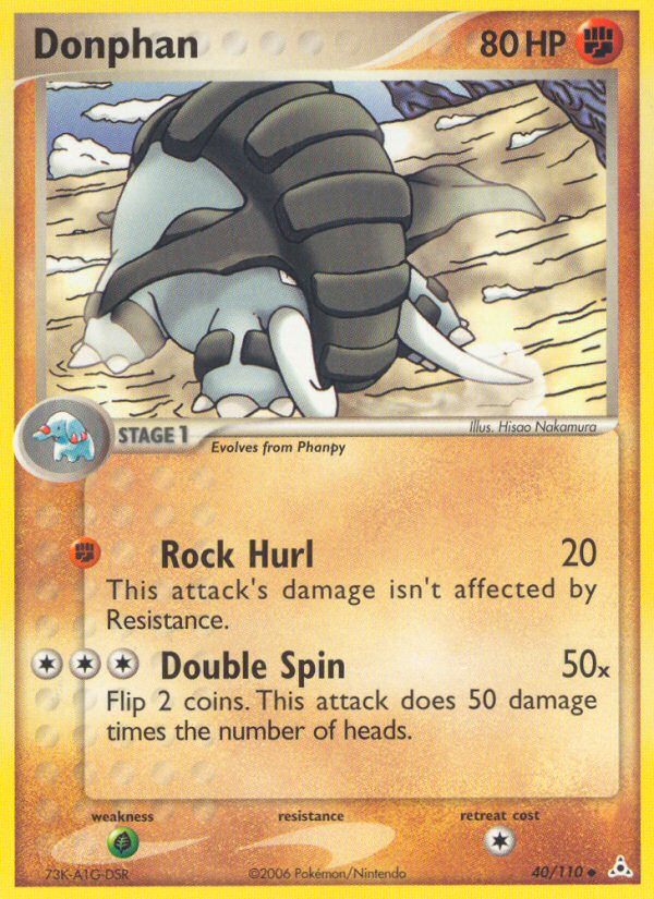 Donphan (40/110) [EX: Holon Phantoms] | Jomio and Rueliete's Cards and Comics