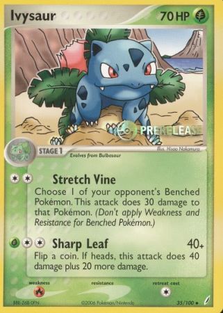 Ivysaur (35/100) (Prerelease Promo) [Nintendo: Black Star Promos] | Jomio and Rueliete's Cards and Comics