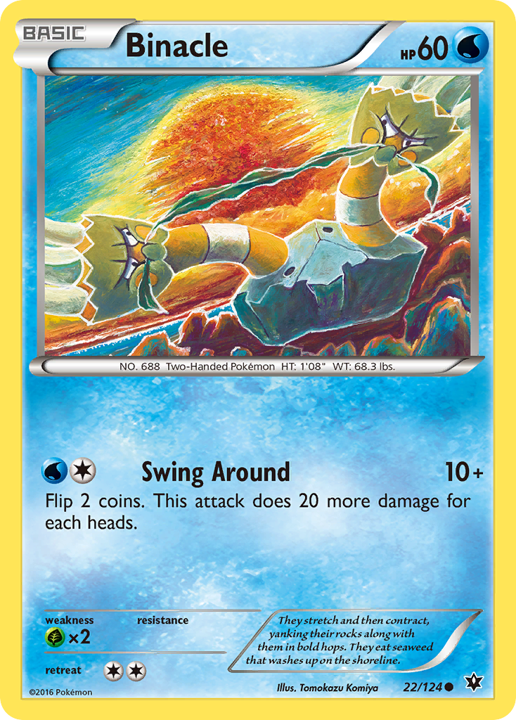 Binacle (22/124) [XY: Fates Collide] | Jomio and Rueliete's Cards and Comics