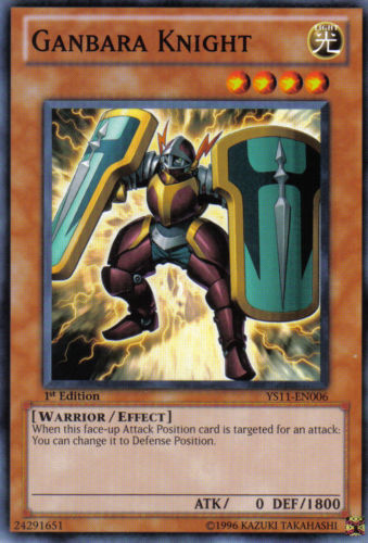 Ganbara Knight [YS11-EN006] Common | Jomio and Rueliete's Cards and Comics