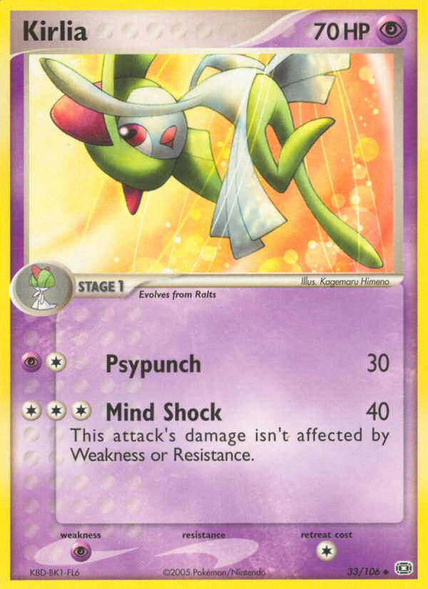 Kirlia (33/106) [EX: Emerald] | Jomio and Rueliete's Cards and Comics