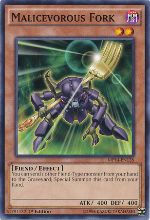 Malicevorous Fork [MP14-EN128] Common | Jomio and Rueliete's Cards and Comics