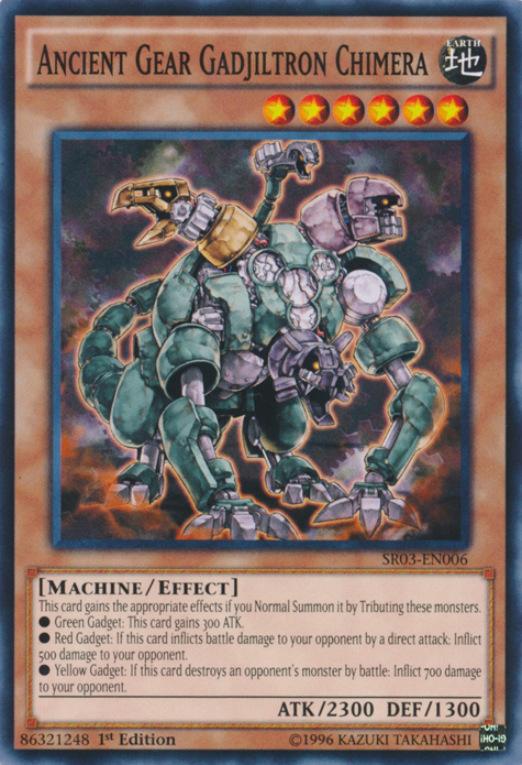 Ancient Gear Gadjiltron Chimera [SR03-EN006] Common | Jomio and Rueliete's Cards and Comics