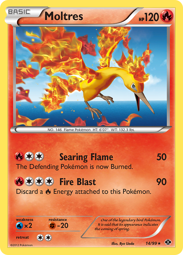 Moltres (14/99) [Black & White: Next Destinies] | Jomio and Rueliete's Cards and Comics