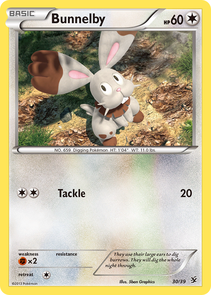 Bunnelby (30/39) [XY: Kalos Starter Set] | Jomio and Rueliete's Cards and Comics