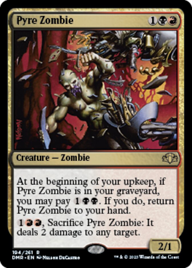 Pyre Zombie [Dominaria Remastered] | Jomio and Rueliete's Cards and Comics