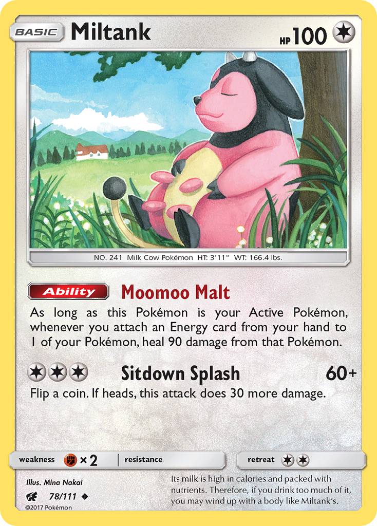 Miltank (78/111) [Sun & Moon: Crimson Invasion] | Jomio and Rueliete's Cards and Comics