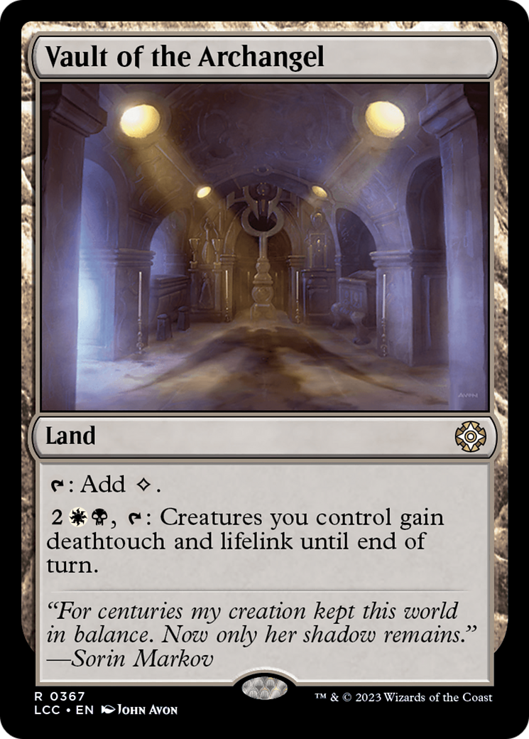 Vault of the Archangel [The Lost Caverns of Ixalan Commander] | Jomio and Rueliete's Cards and Comics