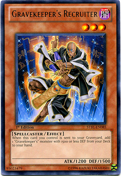 Gravekeeper's Recruiter [STBL-EN085] Rare | Jomio and Rueliete's Cards and Comics