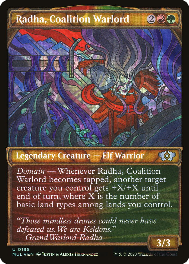 Radha, Coalition Warlord (Halo Foil) [Multiverse Legends] | Jomio and Rueliete's Cards and Comics