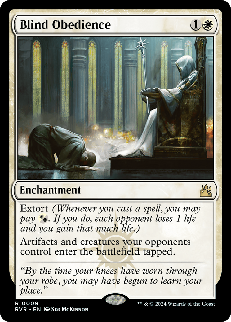 Blind Obedience [Ravnica Remastered] | Jomio and Rueliete's Cards and Comics