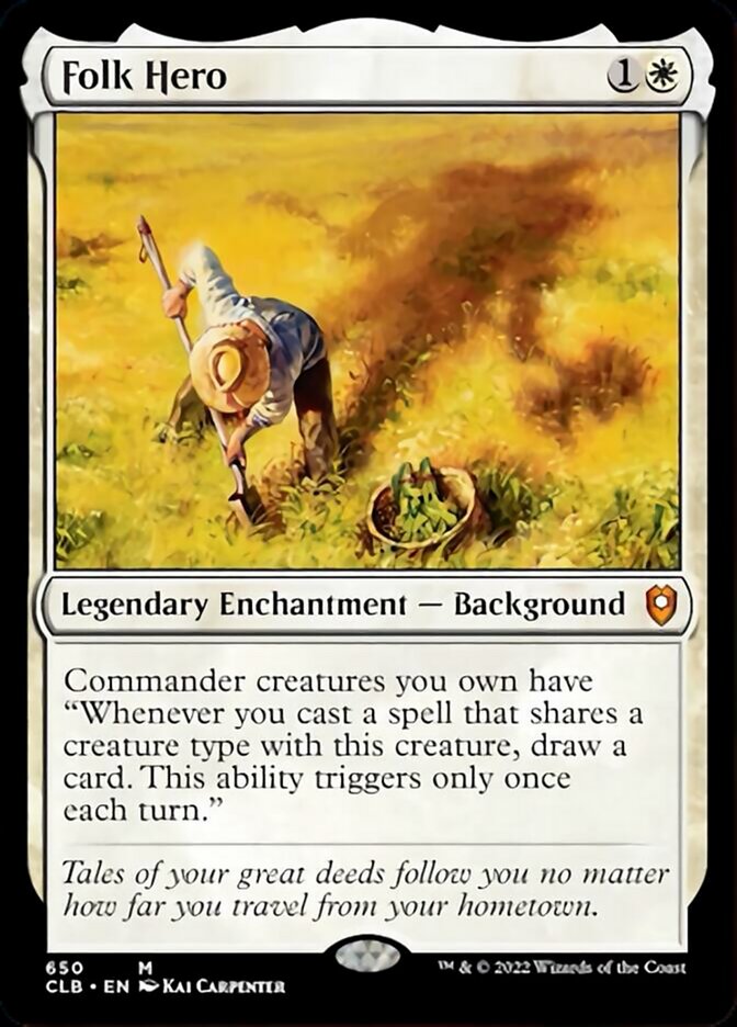 Folk Hero [Commander Legends: Battle for Baldur's Gate] | Jomio and Rueliete's Cards and Comics