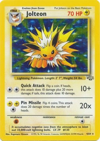 Jolteon (4/64) [Jungle Unlimited] | Jomio and Rueliete's Cards and Comics