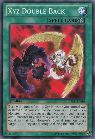 Xyz Double Back [CBLZ-EN056] Common | Jomio and Rueliete's Cards and Comics