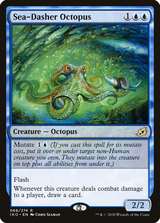 Sea-Dasher Octopus [Ikoria: Lair of Behemoths] | Jomio and Rueliete's Cards and Comics