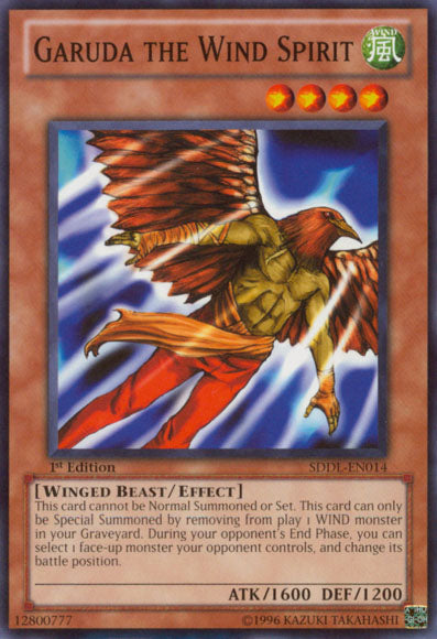 Garuda the Wind Spirit [SDDL-EN014] Common | Jomio and Rueliete's Cards and Comics