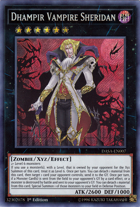 Dhampir Vampire Sheridan [DASA-EN007] Secret Rare | Jomio and Rueliete's Cards and Comics