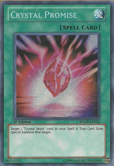 Crystal Promise [RYMP-EN052] Secret Rare | Jomio and Rueliete's Cards and Comics