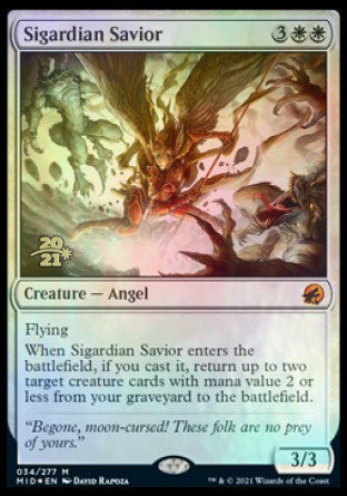 Sigardian Savior [Innistrad: Midnight Hunt Prerelease Promos] | Jomio and Rueliete's Cards and Comics