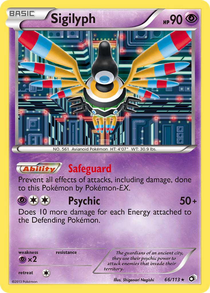 Sigilyph (66/113) [Black & White: Legendary Treasures] | Jomio and Rueliete's Cards and Comics