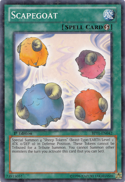 Scapegoat [BP01-EN042] Starfoil Rare | Jomio and Rueliete's Cards and Comics