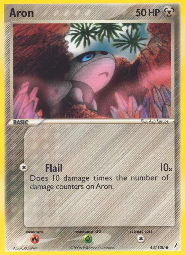 Aron (44/100) [EX: Crystal Guardians] | Jomio and Rueliete's Cards and Comics